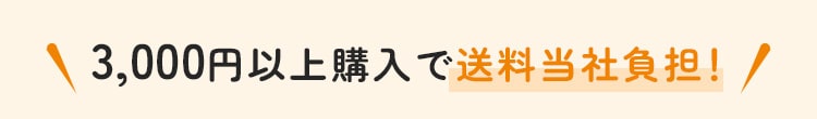 3000円以上の購入で送付無料！